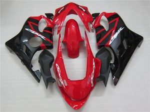Hot Moto Parts Fairing Kit voor Honda CBR600 F4I 04 05 06 07 Red Black Backings Set CBR600F4I 2004-2007 OT09