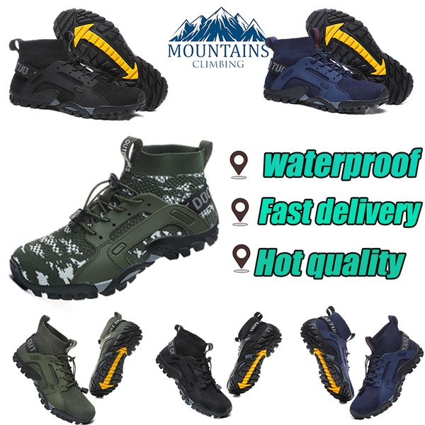 Hot Mountain Fly chaussures de course argile vert hommes chaussures de sport femmes baskets hommes formateurs femmes Trekking chaussures de randonnée eur38-48