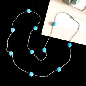 Collar caliente Collares pendientes de moda Cadenas Hilos Cuerdas Piedra Clásico para mujer Joyería 31 Accesorios de estilo con bolsas de joyería Pochette Bijoux al por mayor