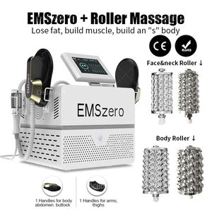 HOT NEO DLS-EMSLIM 14 Tesla 5000W sculptant la Machine de levage des fesses Emszero + RF rouleau stimulateur musculaire corps façonnage équipement de Massage CE