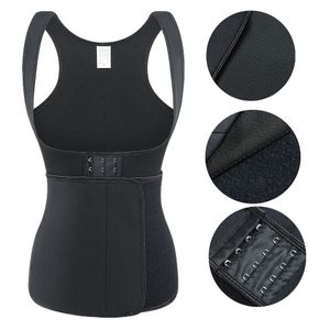 Entrenador de cintura de neopreno caliente para sauna, recortador de corsé para mujeres, ropa moldeadora de control de barriga y cintura, camisas de entrenamiento moldeadoras de cuerpo