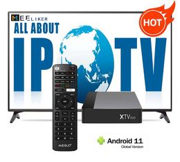 Hot New Arrivée Meelo + XTV Duo Android 11 Set Top Box My TV Online XTV TV Box S905W2 2 Go 16 Go Media Player Free Trial