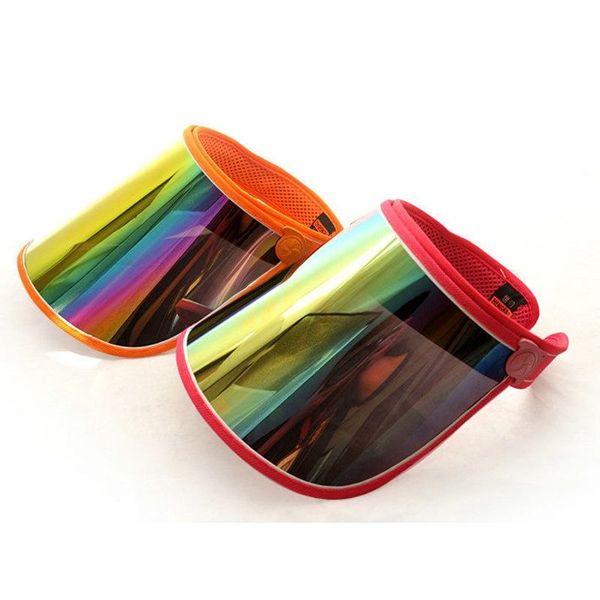 Hot new Cap Vente en gros Visières pour voiture Anti UV Light Cap PC Sun Hat Colorful Board To Ride Sun Visors WCW483