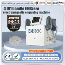 HOT Nieuwe DLS-EMSLIM RF 13 Tesla Beeldhouwen Butt Lift Machine Emszero Spierstimulator Lichaamsvormende Massageapparatuur 2/4/5 Handgrepen EMS RF Fabriek