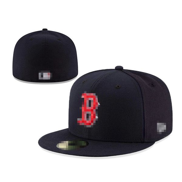 Hot nouveaux chapeaux ajustés chapeau Snapbacks casquettes de basket-ball réglables toutes les équipes unisexe sports de plein air broderie coton plat casquette de soleil fermée taille de commande de mélange 7-8 G-12