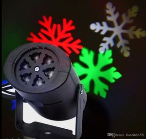Hot New In / Outdoor Multi-color Moving Sparkling LED Halloween Christmas Laser Projector Lámpara de pared 2 diapositivas para mostrar diferentes patrones