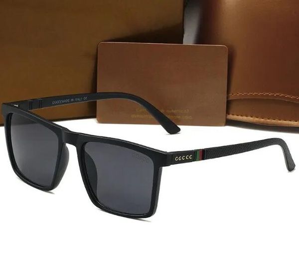 Caliente Nuevas gafas de sol ovaladas de lujo para hombres, gafas de sol de diseño de verano, gafas polarizadas, gafas de sol de gran tamaño vintage negras de mujer, gafas de sol masculinas con caja 6 colores 999