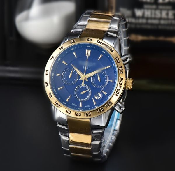 Hot NEW luxe populaire hommes montres classiques automatique montre à quartz complet en acier inoxydable 904L bleu noir céramique saphir boucle pliante montres-bracelets Super 1853