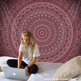 Hot Nouveau mandala tapisserie hippie maison décoratif mur suspendu bohemia plage mat yoga tapis table de table 210x148cm