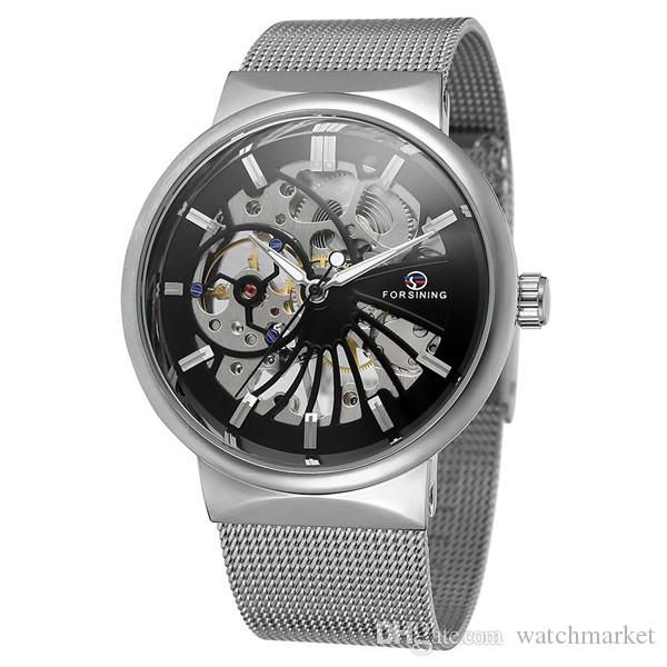 Hot New Model Hight Quality Men Watch Montres en acier inoxydable 2813 Mouvement mécanique automatique Montre-bracelet Montre en verre saphir