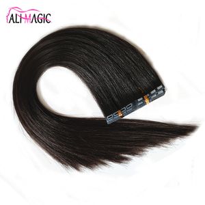 Nuevo producto caliente Cinta en la extensión del cabello Trama de la piel invisible Extensión del cabello Cabello Remy dibujado doble 12-28 pulgadas 20 colores Precio de fábrica opcional