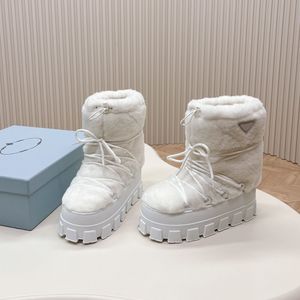Nuevas botas espaciales calientes Botas de esquí Botas para la nieve Botas cálidas Botas con plataforma Botas con punta redonda Botines Mujer Diseñador de lujo Zapatos de moda Fábrica Tamaño de zapato 35-41 con caja