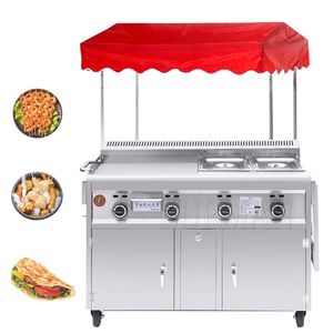 Hot New Standard Fast Food Truck Square Top Mobiele Multifunctionele Restauratiewagen Snackwagen