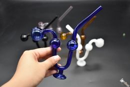 Chaud en vente serpent comme brûleur à mazout en verre équilibré debout tuyaux en verre portable épais tuyau de plate-forme pétrolière en verre de haute qualité