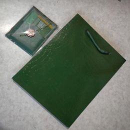 Hot Only Original Tote Bag en Card Green Watch Boxes Gift Box Packing Box 250U