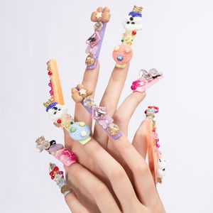 hete originele slijtage nagel Valse nagels nepnagels zeer mooie prachtige schattige snoep huisdierstijl Beste kwaliteit