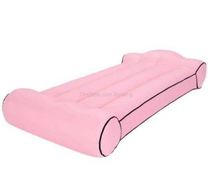 Matelas à air extérieur chaud canapé gonflable à eau portable matelas de camping lit de voyage couverture de siège arrière de voiture flotteur de piscine gonflable lit paresseux