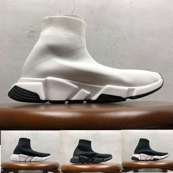 CALIENTE París Diseñador Calcetín Zapatos para niños Niños Triple-S negro Blanco Rojo Zapatillas de deporte transpirables Corredores de carreras Zapatos para hombre para mujer Deportes Botas al aire libre TAMAÑO 24-35