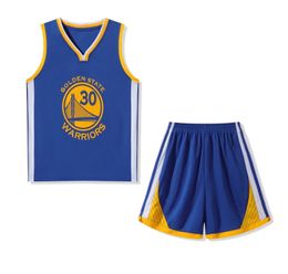 Les maillots de basket-ball personnalisés à chaud ensemble Curry # 30 sans manches Suisse de sports d'extérieur Jeules de basket-ball uniformes