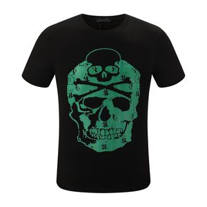 HOT Phillip Plain T-shirts pour hommes impression de designer PP Skull Diamond t-shirt Manches courtes Dollar Ours brun Marque tee O-Neck haute qualité Skulls TShirt Streetwear 1017