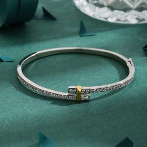 Heet plukken heet plukken klassieke gesp ingelegd met volle diamant zirkoon armband luxueus en lichte luxe armband