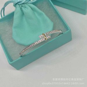 Hot Picking TFF S925 Sterling Silver Edge armband High-End Version Fashionable Simple and Feel