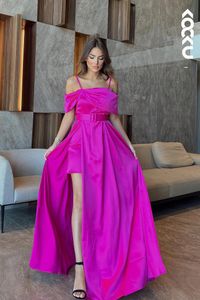 Robe de bal rose vif Fuchsia Robes de fête de soirée formelle Deuxième réception Robes de fiançailles d'anniversaire robe de soirée 05
