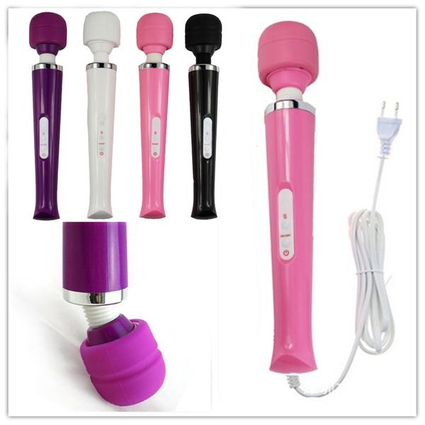 Hot Puissant Massage Du Corps Du Dos Av Baguette Magique Masseur G-spot Stimulation Clitoris Vibrateur Adult Sex Toys Pour Femmes Produits De Sexe Y19061202