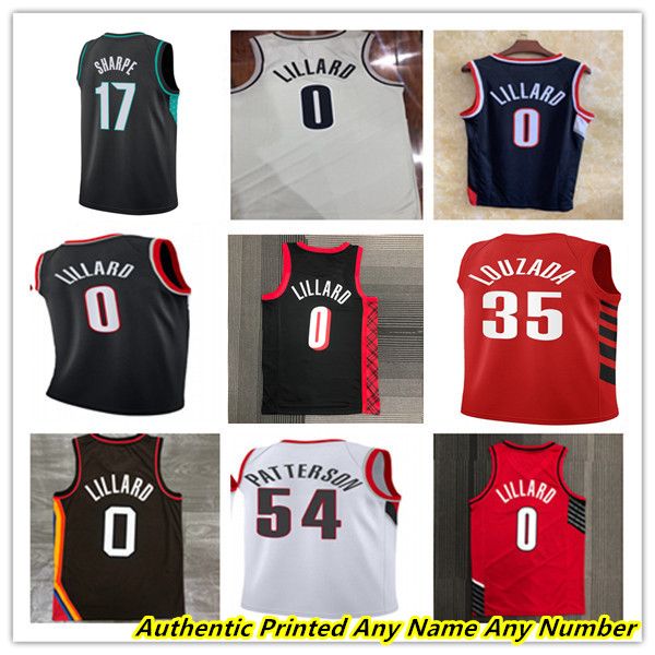 Camisetas de baloncesto impresas de Portland 1 Anfernee Simons 9 Jerami Grant 17 Shaedon Sharpe 11 Malcolm Brogdon 2 Deandre Ayton Scoot Henderson Clyde Drexler BLAZER