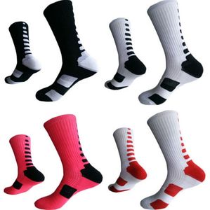 Chaussettes de basket-ball d'élite professionnelles chaudes Chaussettes de sport athlétiques longues au genou Hommes Mode Compression Chaussettes d'hiver thermiques en gros