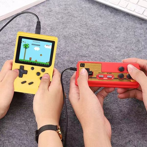 Joueurs de jeux portables rétro chauds Mini console de jeu vidéo portable 8 bits 3,0 pouces couleur LCD lecteur de jeu couleur pour enfants intégré 400 jeux TV Consola sortie AV livraison directe