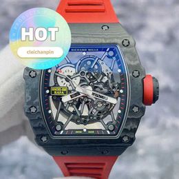 Hot Mouvement RM Wrist Watch Mens Watch RM35-02 NTPT NTPT FIBER CARBE PLAQUE RM3502