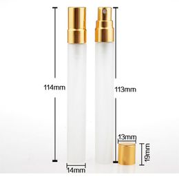 Vente chaude 10 ml Rechargeable Mini Flacon Vaporisateur De Parfum avec Pulvérisateur Atomiseur Portable Voyage Cosmétique Vide Bouteille Givrée