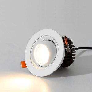 Offre spéciale 10W/15W/20W/25W/30W rond intégré COB LED Downlight Spot plafonniers pour cuisine vivant AC85 ~ 265V/110V/220V.