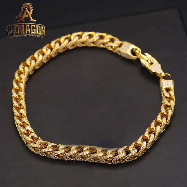 Vente chaude 16 mm Collier Miami Nouveau design Bracelet de chaîne de liaison cubaine en or solide Solide pour hommes femmes