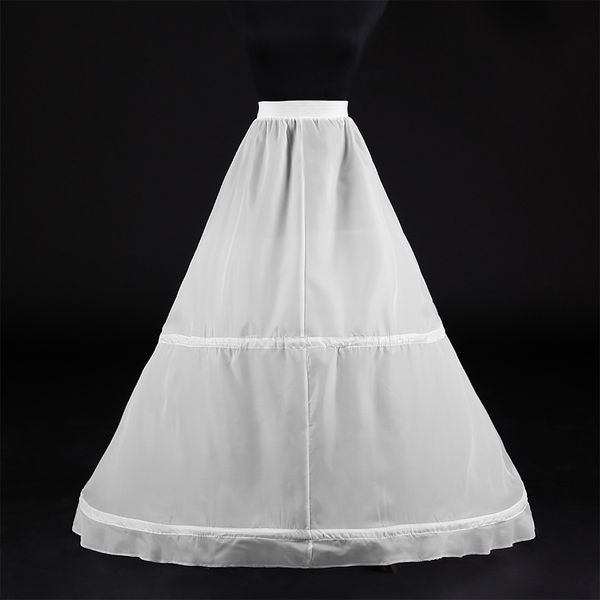 2 cerceaux robes à balle gonflées jupe de mariage jupe de gaz de gaz de gazon cinoline accessoires de mariage