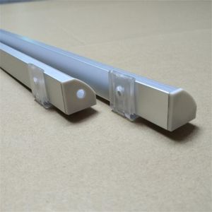 bar lichte behuizing Factory Supply Hoge kwaliteit V-vorm aluminium profiel met PC Opal Diffuser Cover Eindclips voor hoek lineaire verlichting