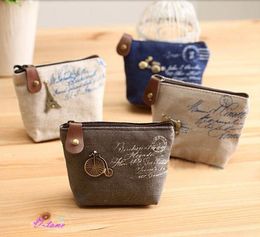 Hot Sale-2014 Fashion Nieuwe Vintage Rits Munt Portemonnee Portefeuilles Mini Bag Bolsas Bolsos Gratis verzending