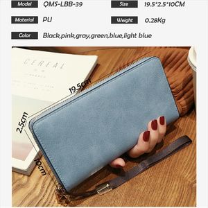 Offre spéciale 2019 femme portefeuille femme Long portefeuille en cuir Pu Long sac à main marque Designer portefeuille femmes qualité femme bracelet sac à main