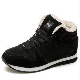 Venta caliente-2019 Botas para hombres Zapatos de invierno para mujer Botas de nieve de moda Zapatos Tobillo Hombres Zapatos Botas de invierno Negro Azul