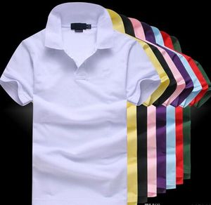 Venta caliente 2019 Nueva camisa polo de los hombres de alta calidad grande pequeño caballo cocodrilo bordado LOGO manga corta verano casual polos de algodón