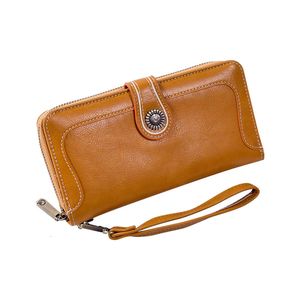 Gran oferta, novedad de 2020, carteras sólidas con cremallera, bolsillo para teléfono rosa, tarjetero, cartera larga de retales para mujer, monedero para mujer