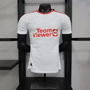 Gran oferta 2023/2024 versión del jugador camiseta Ma-nUnited tercera camiseta de fútbol visitante 1:1 calidad tailandesa talla S-XXL