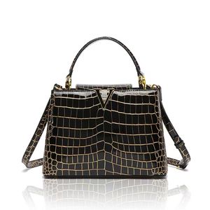 Vente chaude 2023 CHV-023 Commuter Tote Designer De Luxe Femmes Sacs À Bandoulière Femmes Sac À Bandoulière De Haute Qualité Imprimé Animal Alligator En Cuir Véritable Multicolore