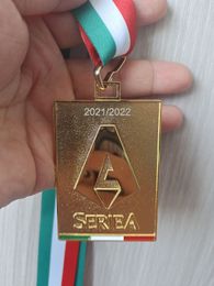 Offre spéciale 21/22 saison Serie A Champions médaille AC Champions Milan médaille finale de la Ligue des Champions médaille