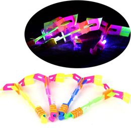 Hot Koop 2200 Stks Gratis DHL Amazing Led Light Arrow Raket Helicopter Flying Toy LED Light Flash Baby Toys Party Fun Gift Xmas SN675