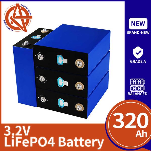 Offre spéciale 320AH Lifepo4 batterie 310AH Rechargeable Lithium fer Phosphate batterie bricolage 12V 24V 48V cellule solaire pour voiturette de Golf EV