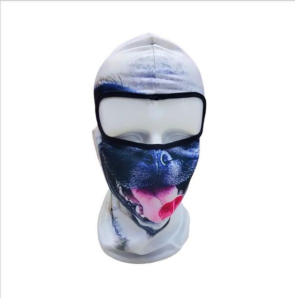 Venta caliente 3D Cap Dog Animal mascarilla para deportes al aire libre Bicicleta Ciclismo Motocicleta Máscaras Ski Hood Hat Velo Balaclava UV Full Face Mask