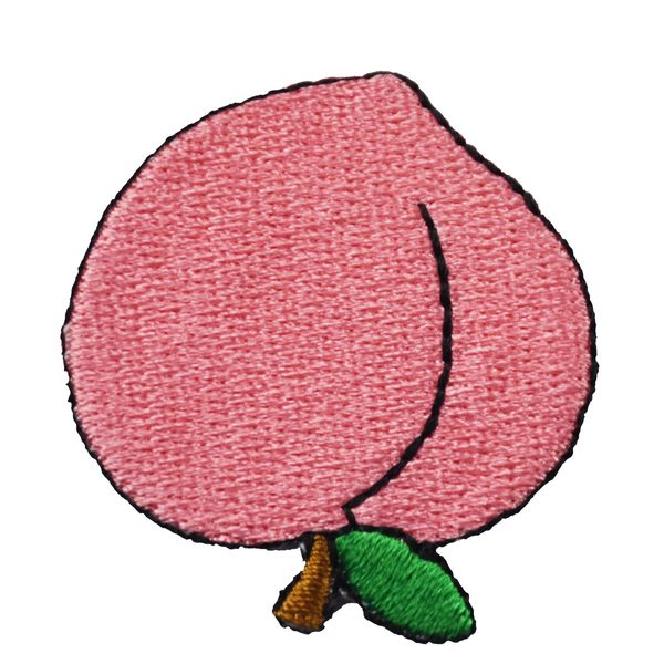 Mignon Rose Honey Peach Fruit à broderie fer sur patchs DIY APPIQUE DES Vêtements Robe Design personnalisé Livraison GRATUITE