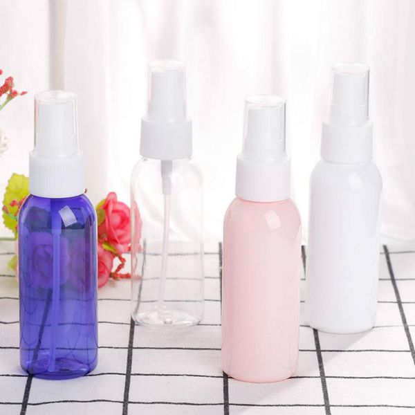 50 ml en plastique rond épaule désinfection vaporisateur bouteille de parfum en plastique distribution pulvérisation pompe bouteille en gros SZ665